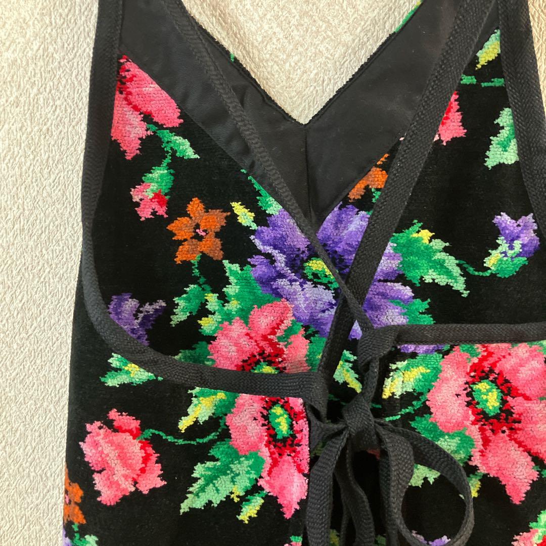 未使用　FEILERフェイラー　シェニール織　花柄　poppy エプロン