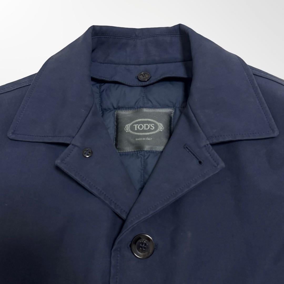 TODS トッズ ダウンライナー ロングコート メンズ L ネイビー系 イタリア