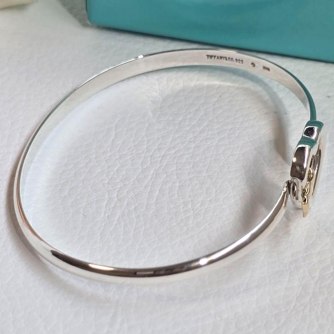 希少✨ティファニー ハート リボン バングル SV925/18Kコンビ