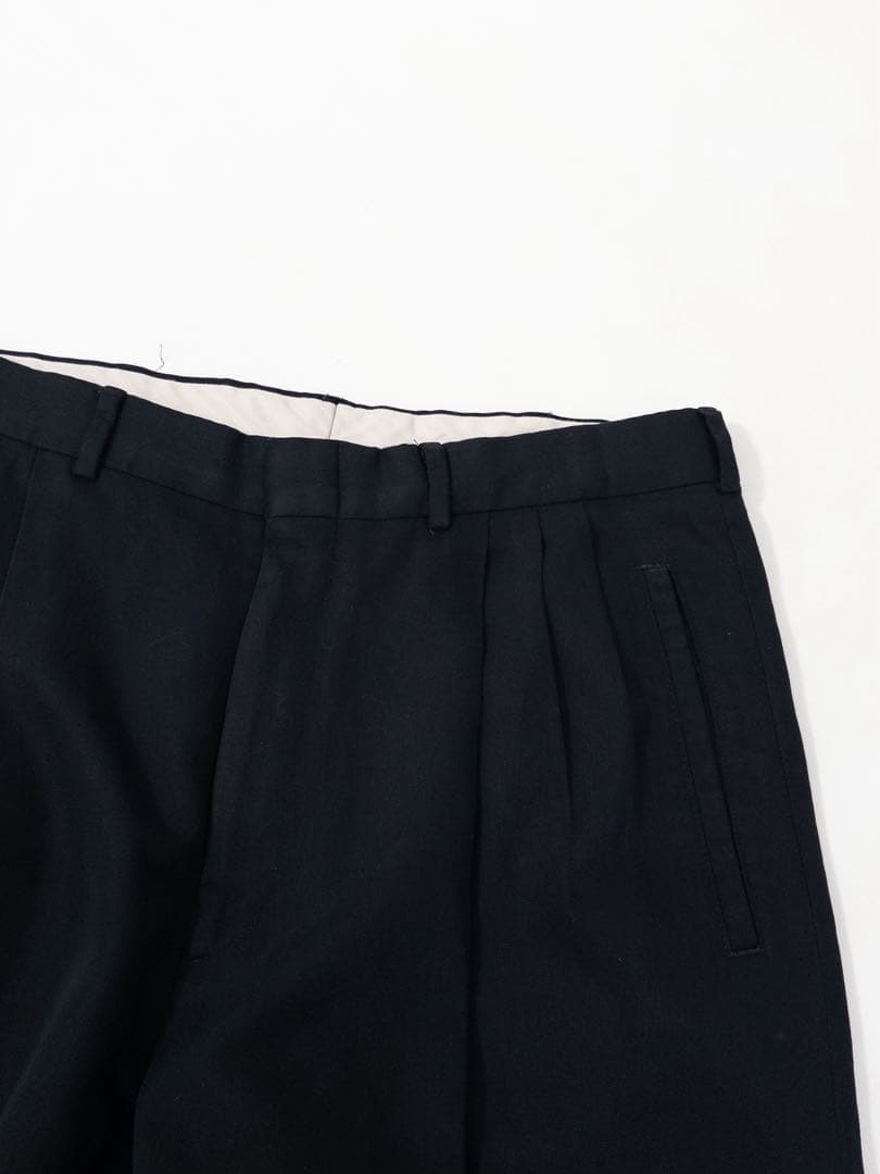 90s 3タックレーヨンワイドスラックス タックパンツ ヴィンテージ古着