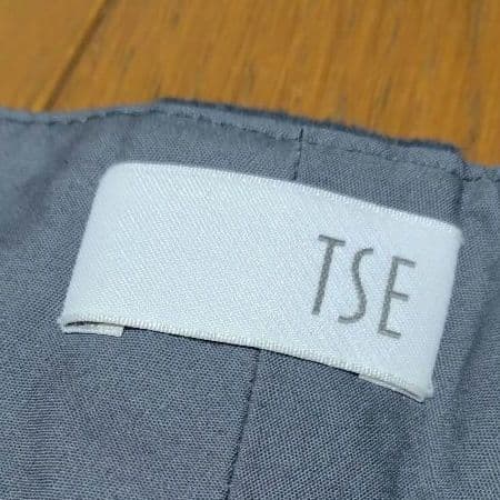 TSE セイ カシミヤ100% シルク100% ワイドストレートパンツ