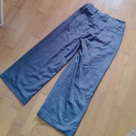 TSE セイ カシミヤ100% シルク100% ワイドストレートパンツ