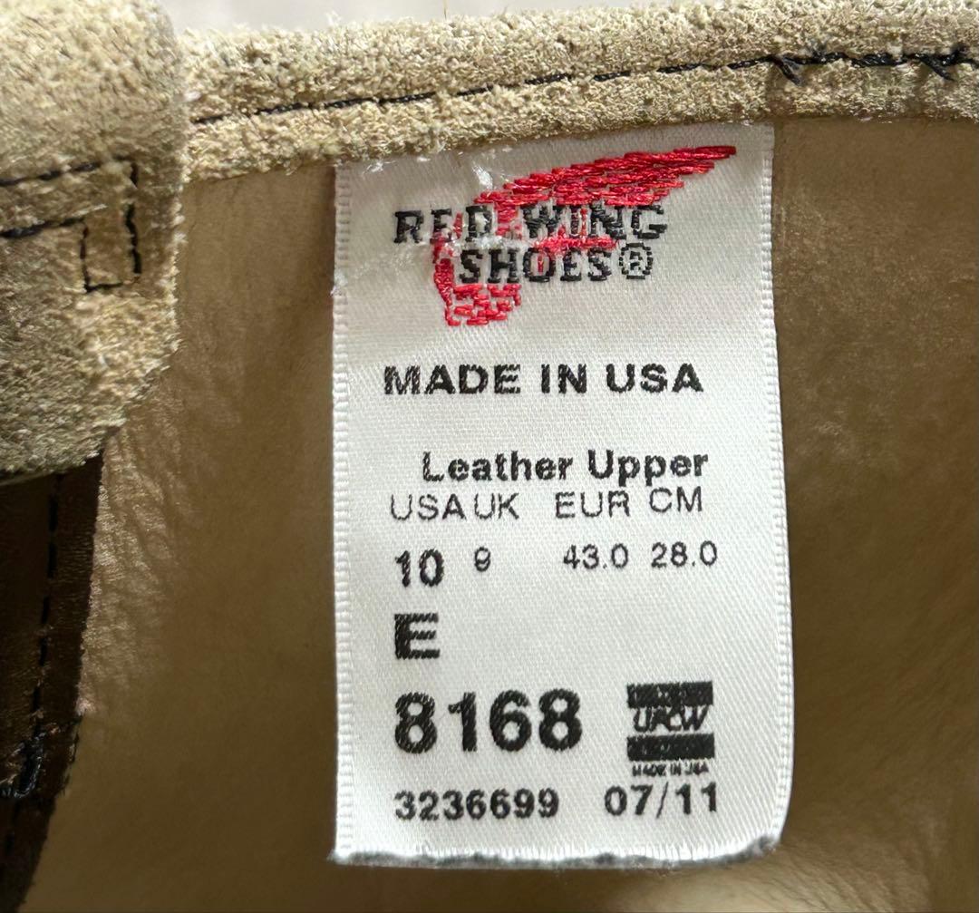 【10/E】8168ペコス RED WINGレッドウィング★ハーレー ninja