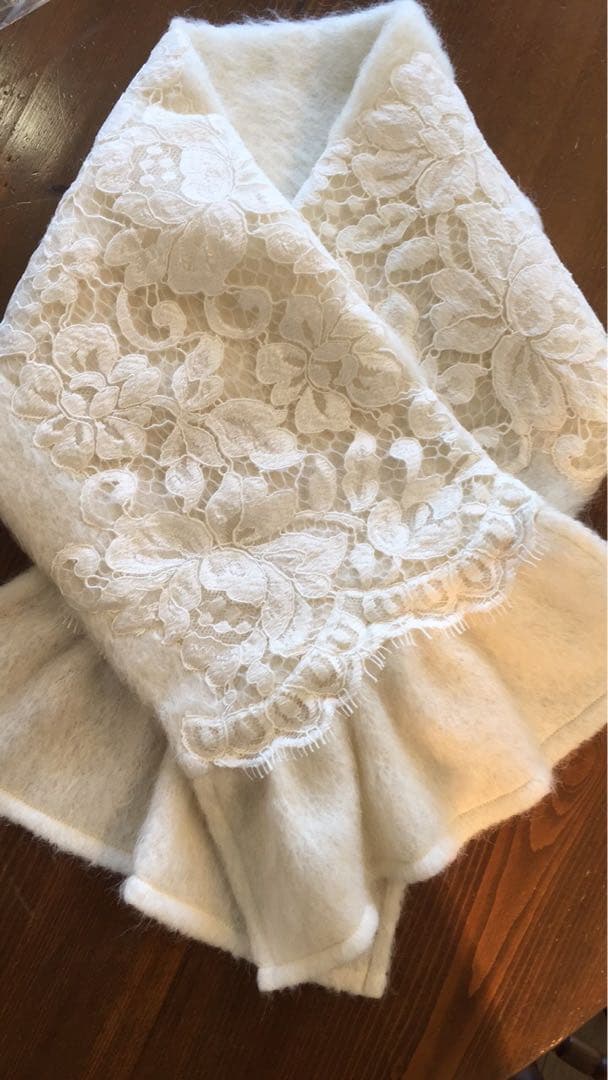 サエラナパーアルパカアイボリー マフラー差し込み式