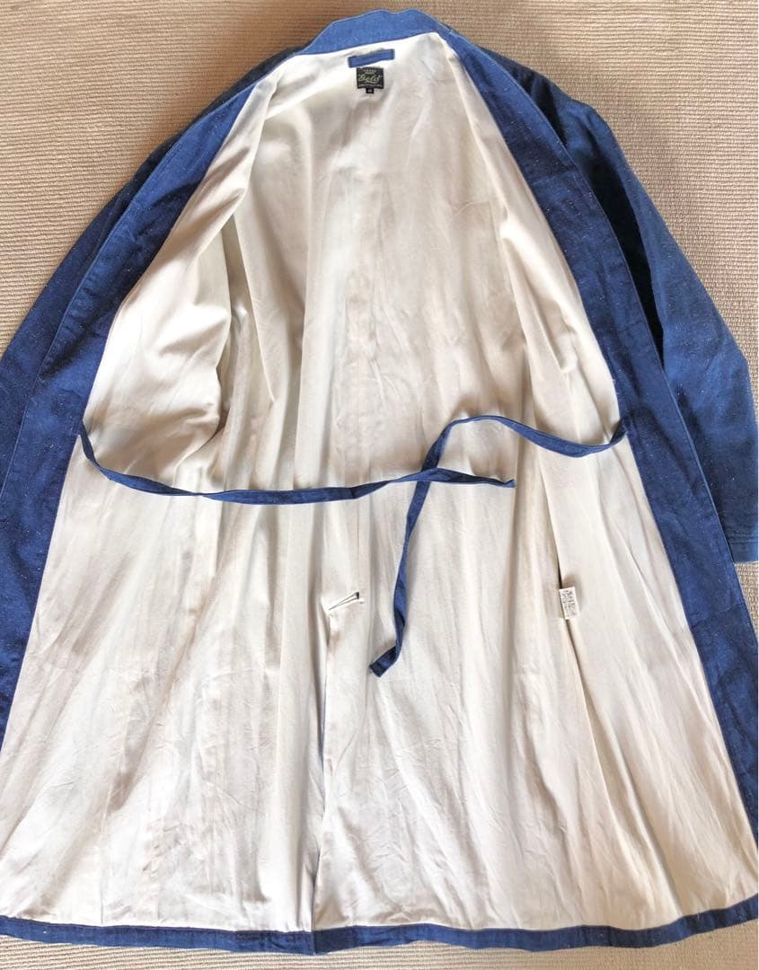 gold ゴールド ノーカラーショップコート 東洋エンタープライズ ガウン M