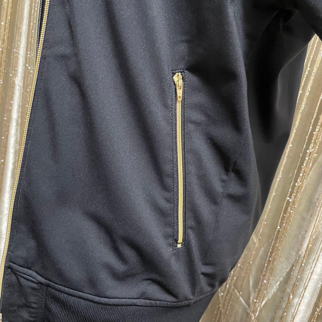 adidas 豹柄3本ライン トラックジャケット ロゴ金刺繍 フェアリーグランジ