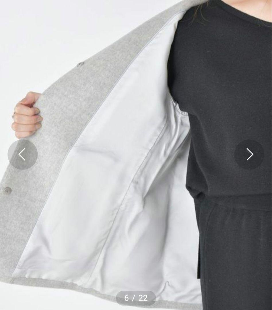 SHIPS SUPER140キーネックウールコート