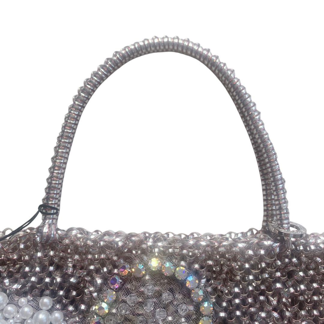 ［美品］ANTEPRIMA アンテプリマ　ワイヤーバッグ　ピンク　リボン