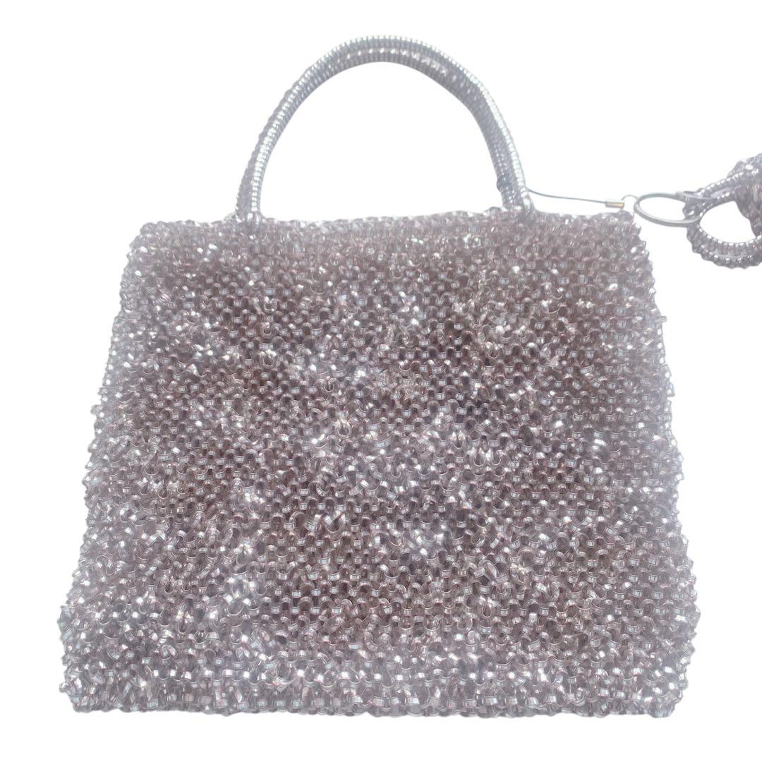 ［美品］ANTEPRIMA アンテプリマ　ワイヤーバッグ　ピンク　リボン