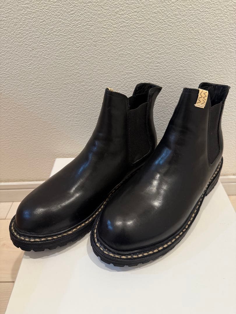 新品未使用visvim GORNERGRAT MID-FOLK BLACK 9