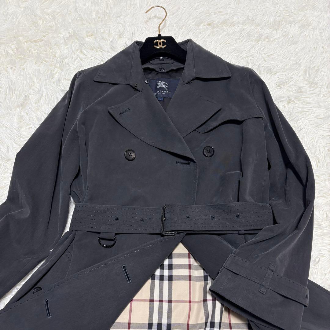 【美品】バーバリーロンドン トレンチコート ライナー チェック ベルト