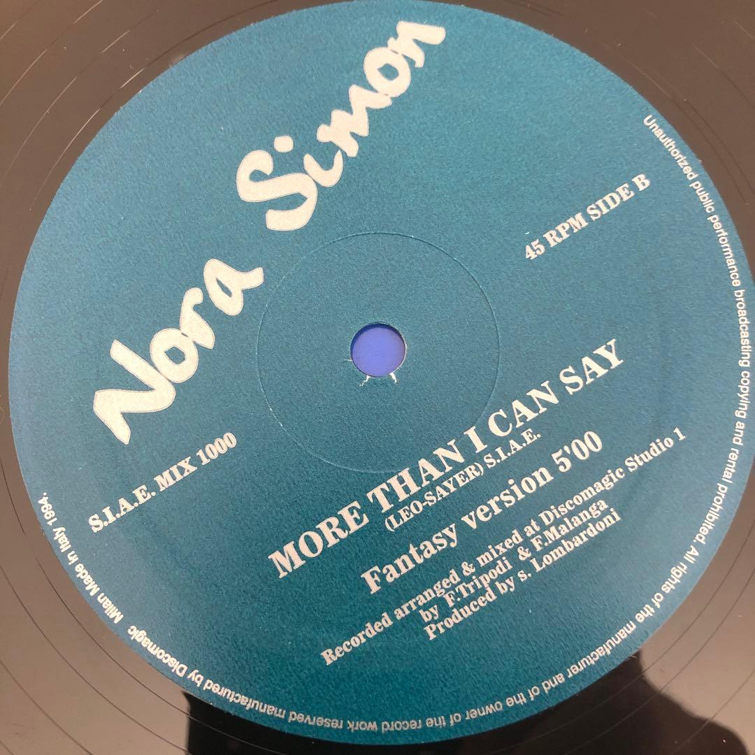 Nora Simon / more than i can say オリジナル盤