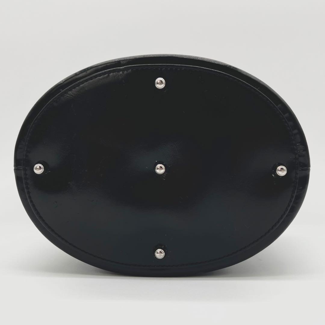 GUCCI ショルダー バッグ デカロゴ 巾着 バケツ 2way ブラック