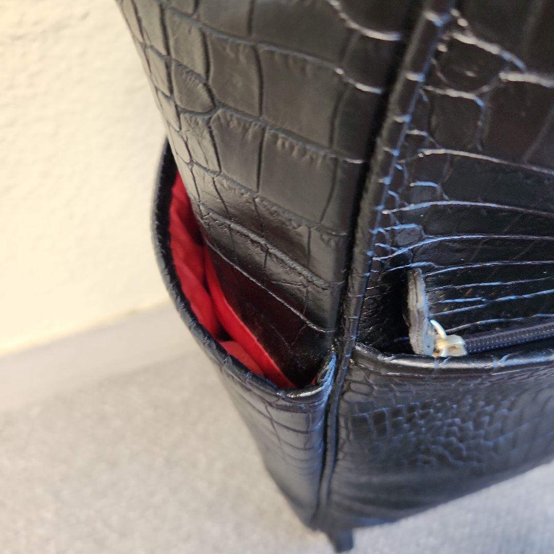 専用出品✩.*˚スワニー キャリーバッグ　キャリーカート クロコ型押し