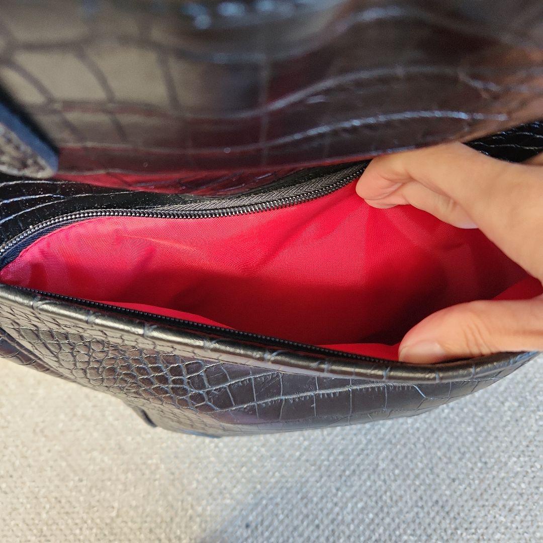 専用出品✩.*˚スワニー キャリーバッグ　キャリーカート クロコ型押し