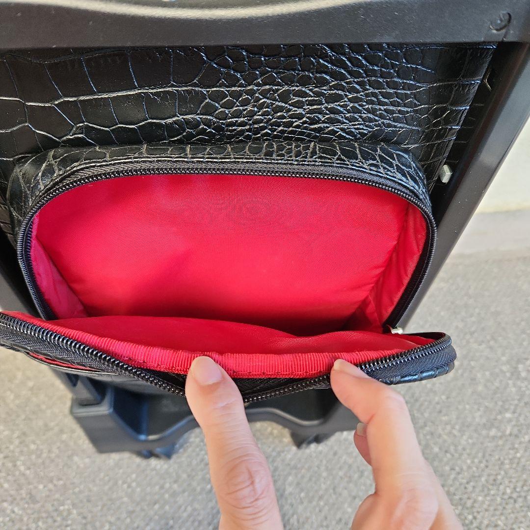 専用出品✩.*˚スワニー キャリーバッグ　キャリーカート クロコ型押し