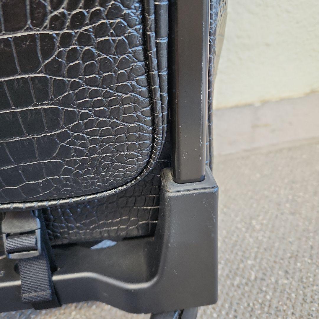 専用出品✩.*˚スワニー キャリーバッグ　キャリーカート クロコ型押し