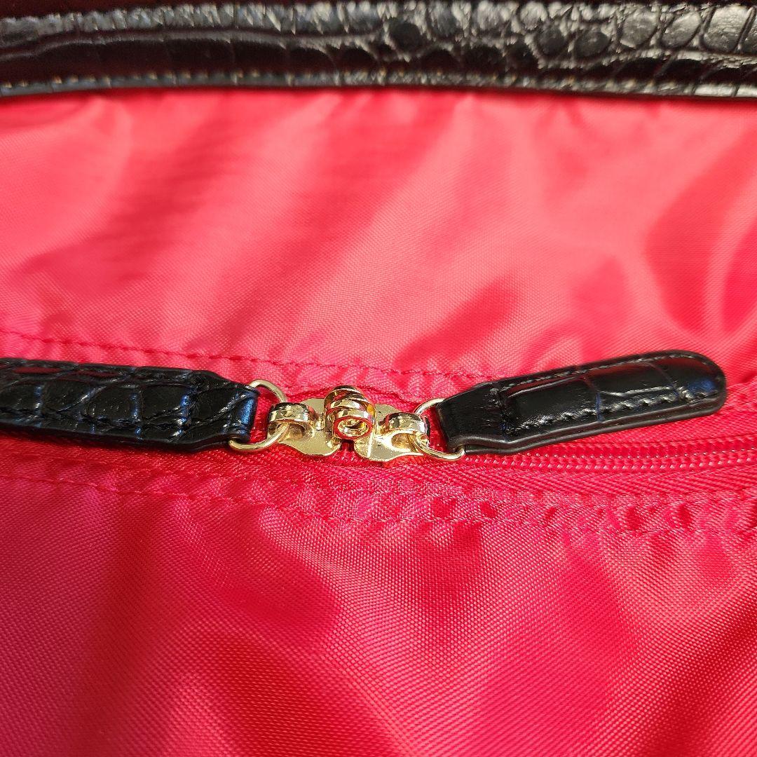 専用出品✩.*˚スワニー キャリーバッグ　キャリーカート クロコ型押し