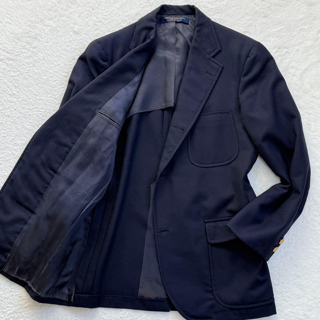 MAKERS ブルックスブラザーズ 米国製 紺ブレ テーラード GF 金ボタン