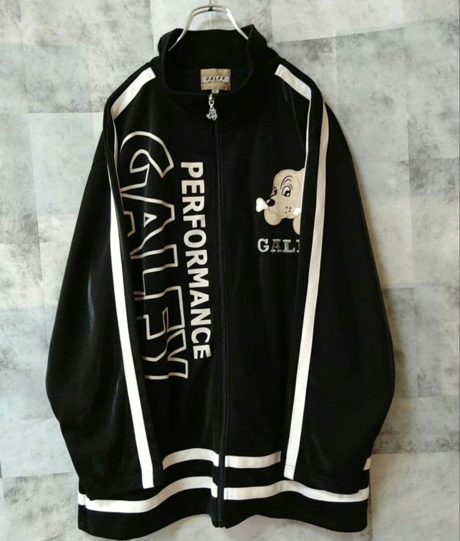 【美品】GALFY ガルフィー 2XL セットアップ トラックジャケット 黒