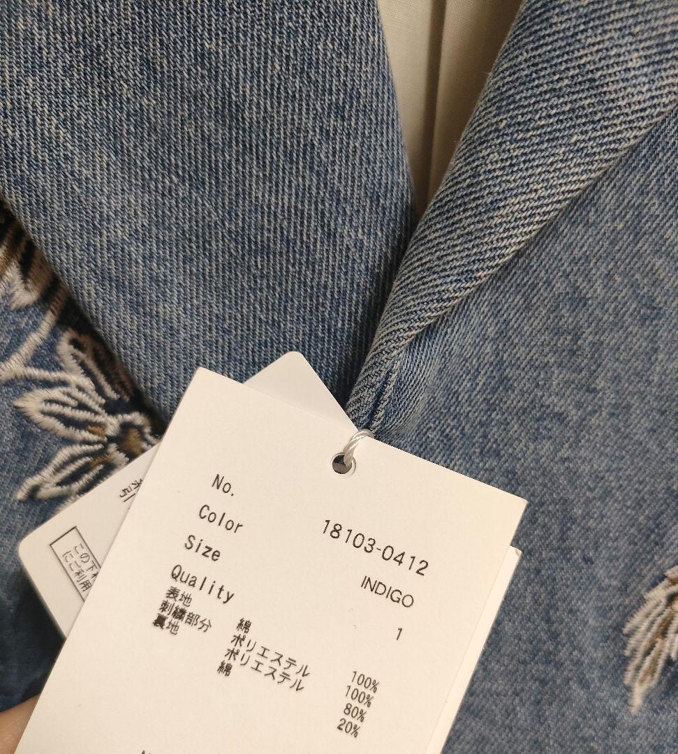 r*u様 ※即完売品【CLANE】 花柄刺繍 デニムブレザー