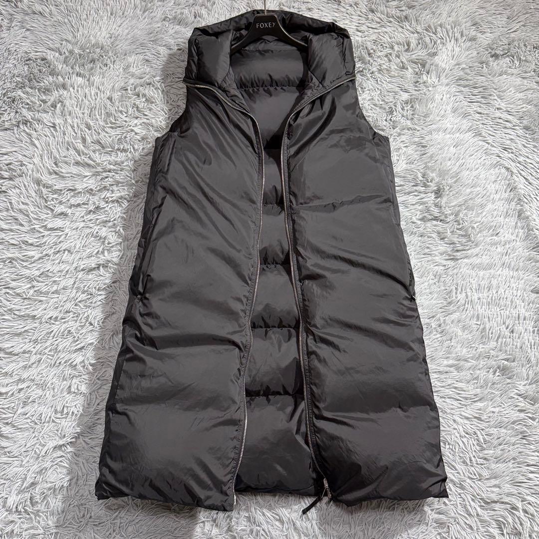 極美品✨セオリー 2way リバーシブルロングダウンベスト '19年 ブラック