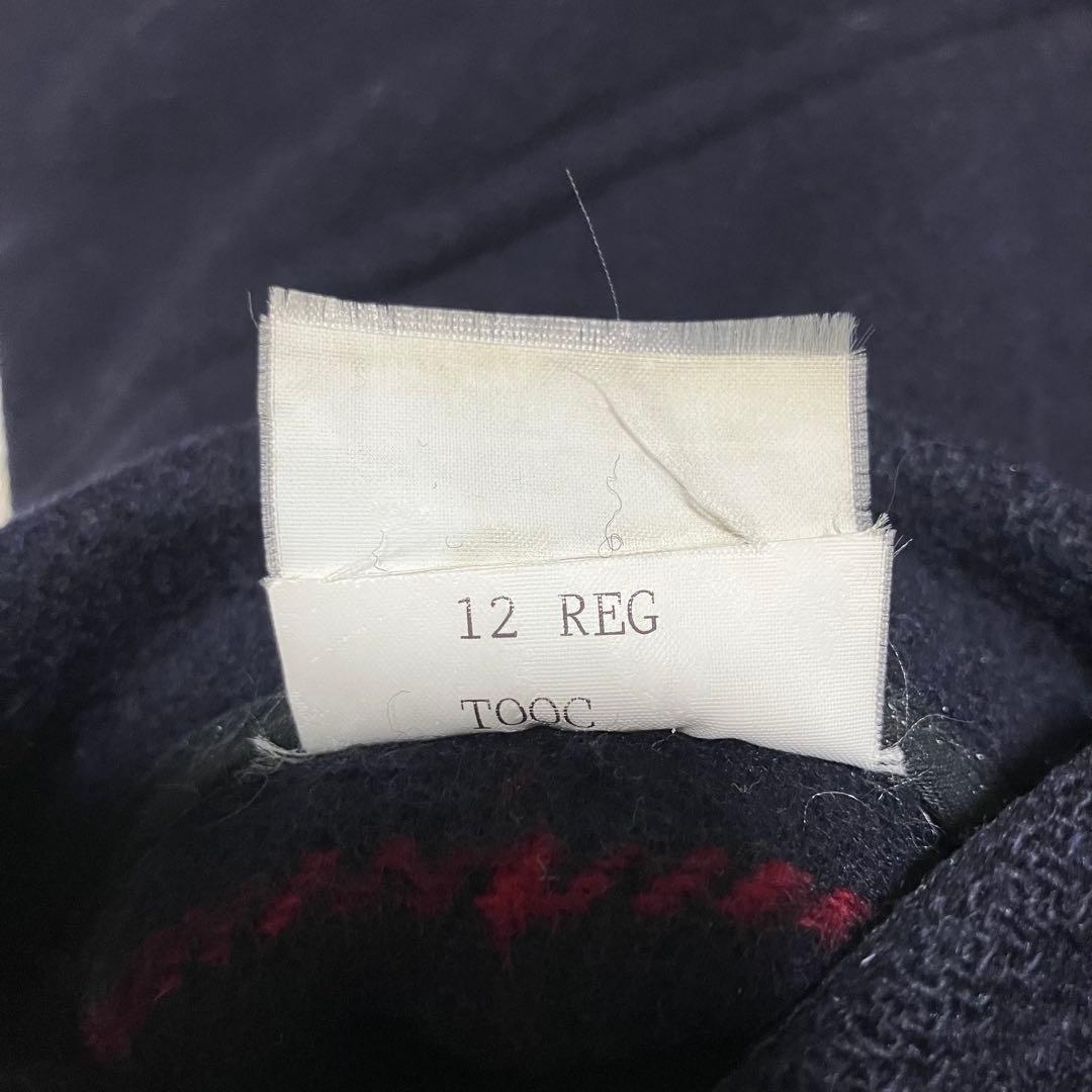 バーバリーロンドン　ダッフルコート　ノバチェック　ロング　ネイビー　英国製　L