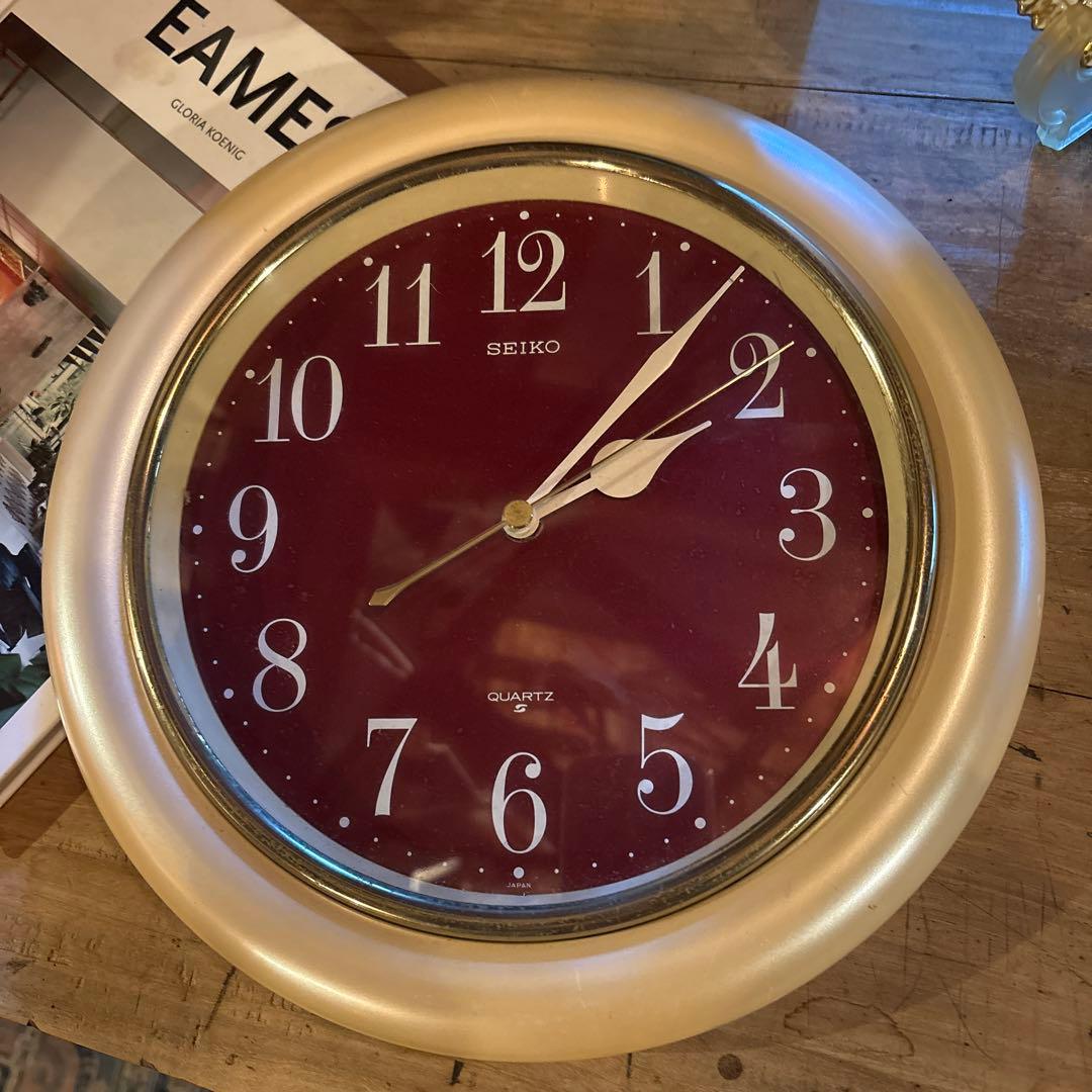 SEIKO ミッドセンチュリー スペースエイジ掛け時計 当時物 稼動品