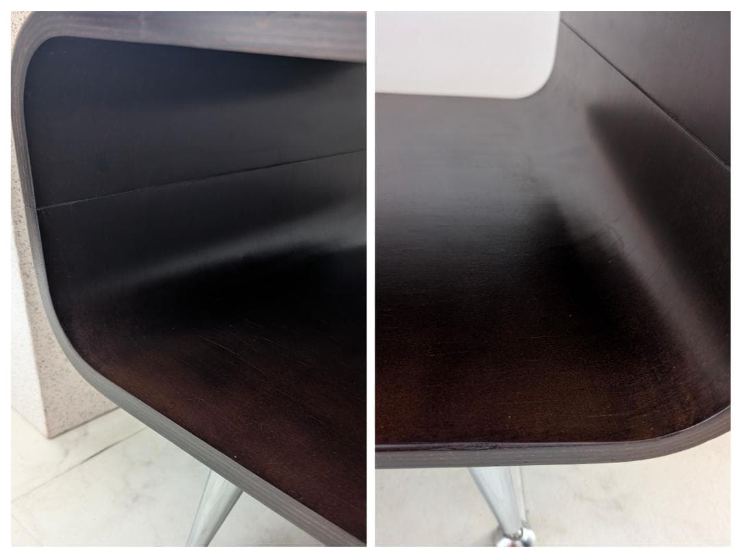 ミッドセンチュリー モダン 曲木 オープンシェルフ テーブル スペースエイジ