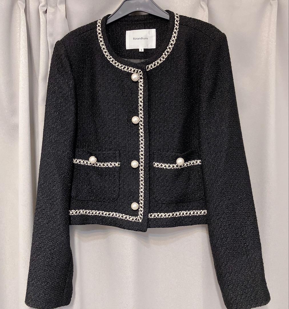 ツイードクロップドジャケット リランドチュール