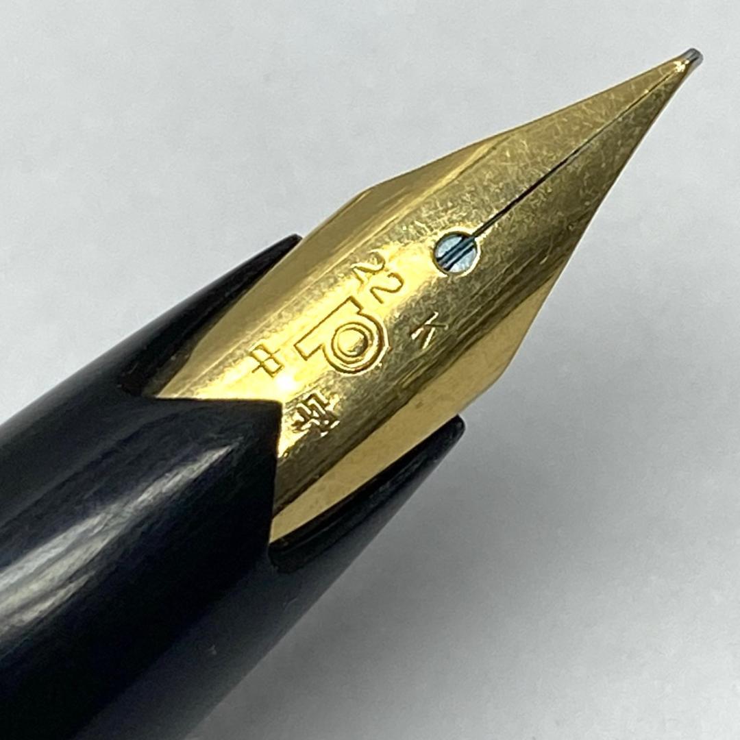 ビンテージ PLATINUM 22K プラチナ万年筆 中字 黒