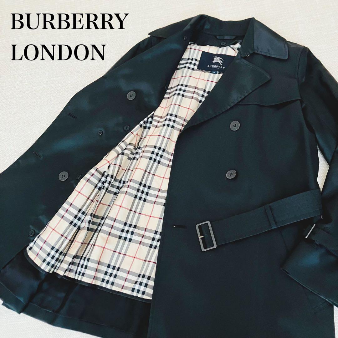 【美品】バーバリーロンドン トレンチコート ベルト ライナー ノバチェック 38