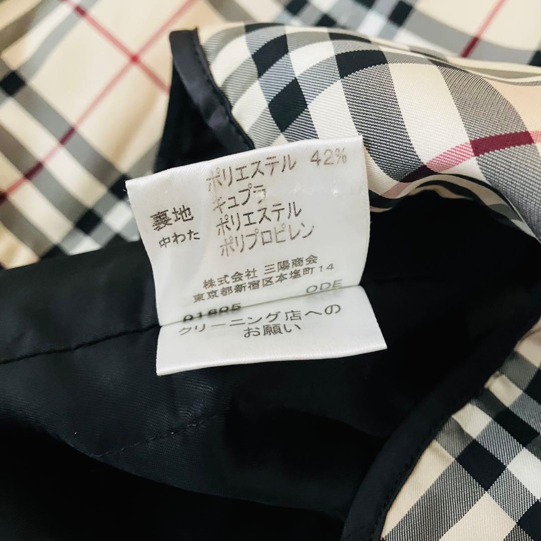 【美品】バーバリーロンドン トレンチコート ベルト ライナー ノバチェック 38