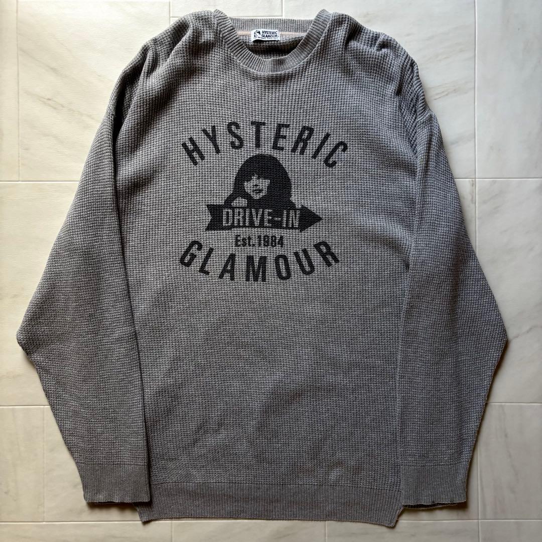 【日本製】 ヒステリックグラマー サーマルカットソー 長袖 フリーサイズ