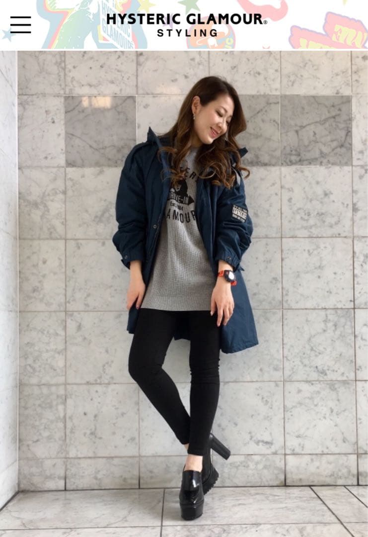 【日本製】 ヒステリックグラマー サーマルカットソー 長袖 フリーサイズ