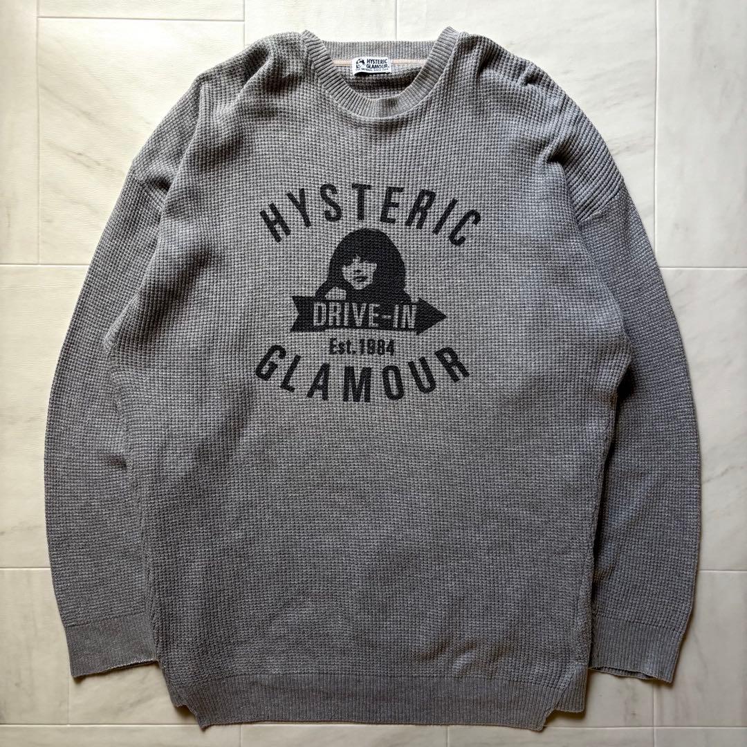 【日本製】 ヒステリックグラマー サーマルカットソー 長袖 フリーサイズ