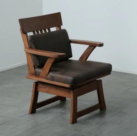 IFC DC BSU　1脚　回転式ダイニングチエア　ブラウン　肘付き　アーム