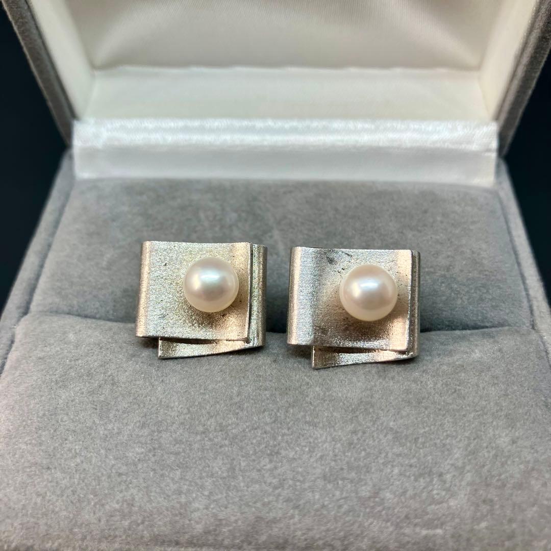 【良品】【田崎真珠】パール 真珠 カフス ネクタイピン タイタックピン セット