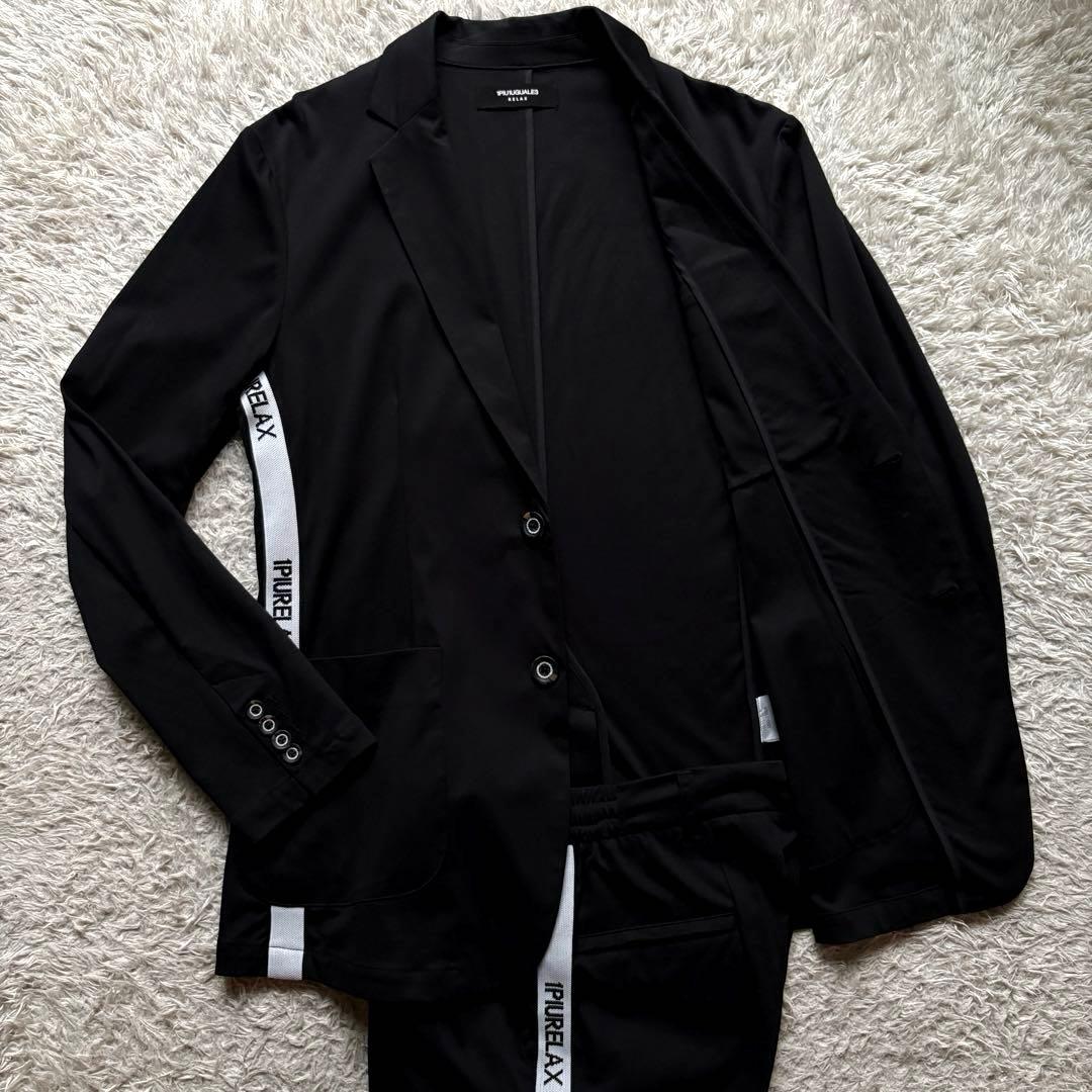 ★希少★ 1PIU1UGUALE3 セットアップ シルケット サイドライン L