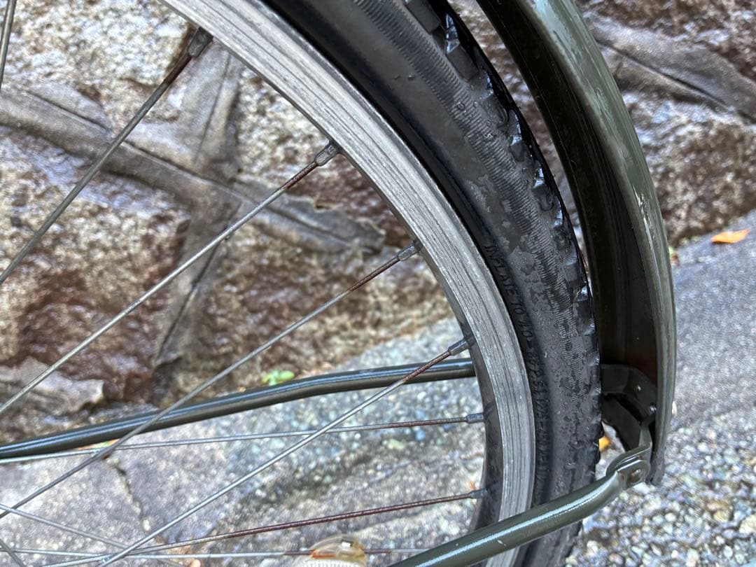 STEPCRUZ自転車 シティサイクル オリーブグリーン　直接引き取り