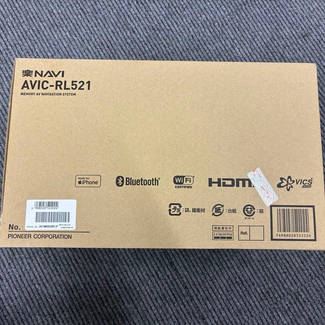 carrozzeria 楽ナビ AVIC-RL521 Pioneer開封未使用品