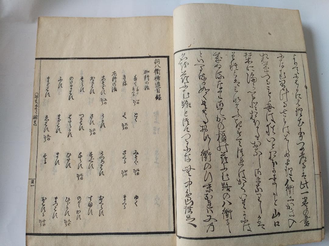 『 詞八衢補遺 一名 蔭踏道 』 中島広足 河内屋和助 安政四年 上下二冊セット