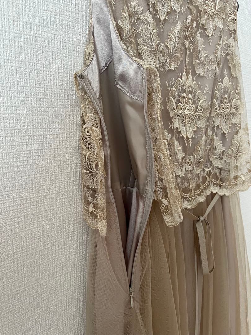 【期間限定セール‼️】AIMERパーティードレス ベージュM