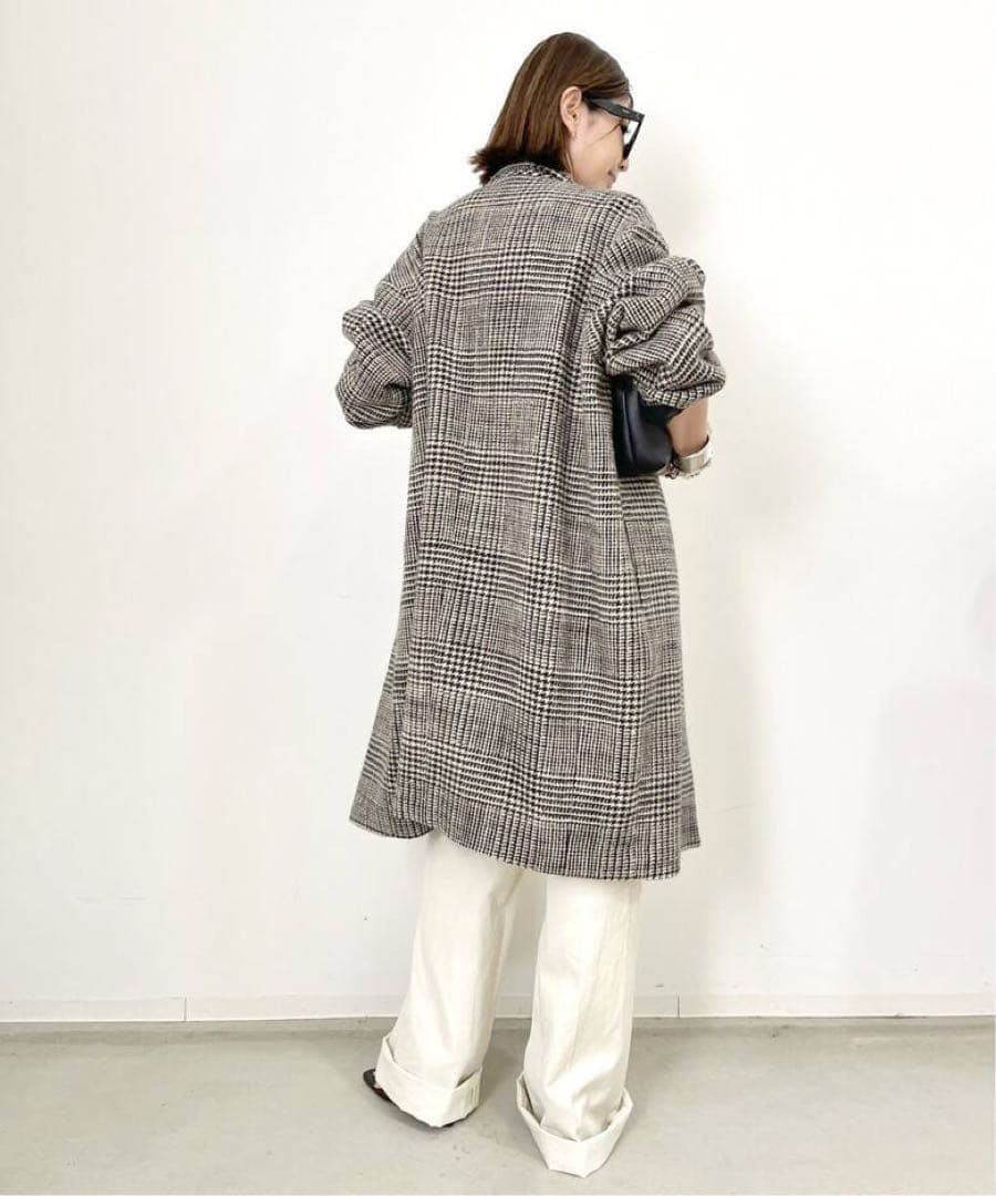 LAppartement アパルトモンLISIERE CHECK W COAT