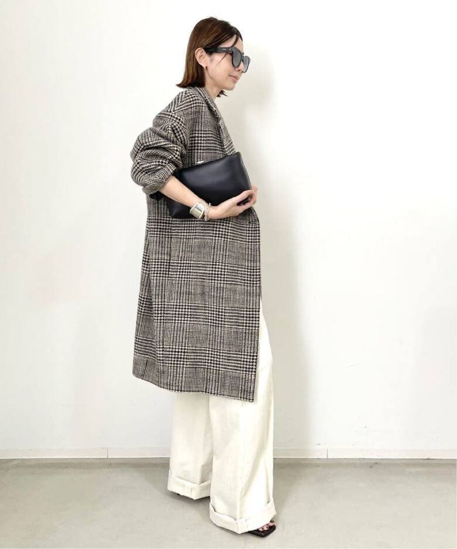 LAppartement アパルトモンLISIERE CHECK W COAT