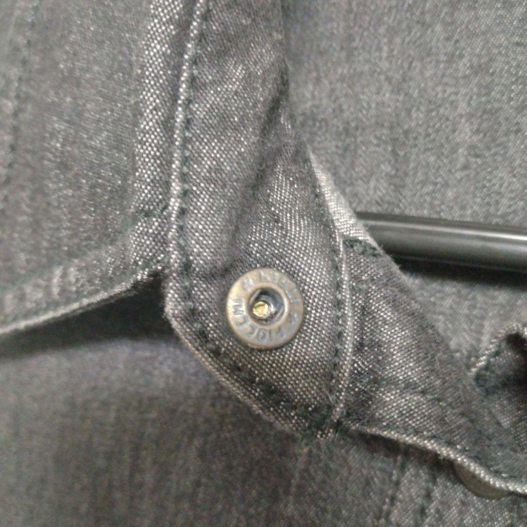 【匿名配送】GUCCI　グッチ　デニムジャケット　フレア袖　ダークグレー　38