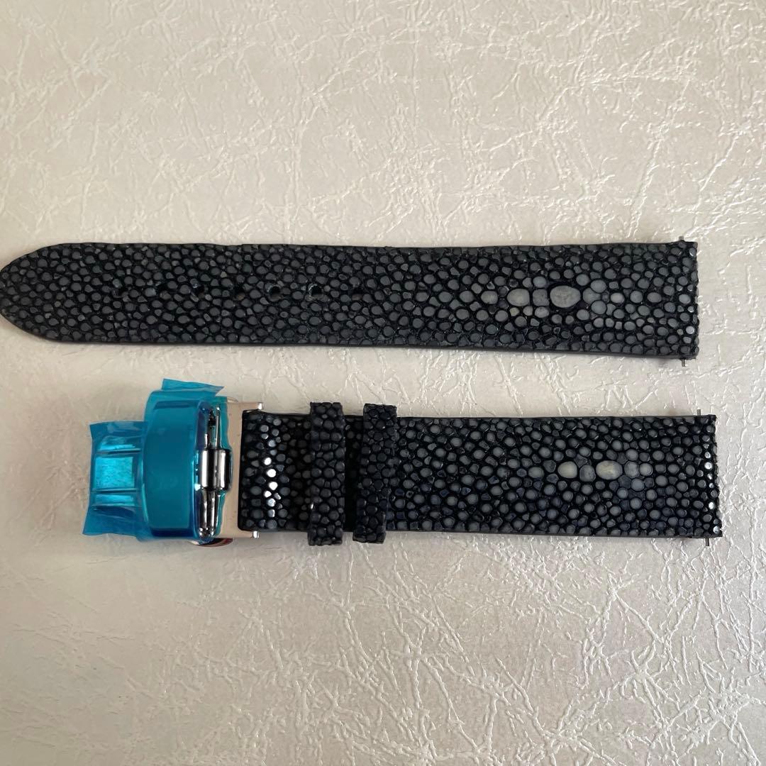 スティングレイ スターマーク　腕時計ベルト ガルーシャ エイ革 天然 Dバックル