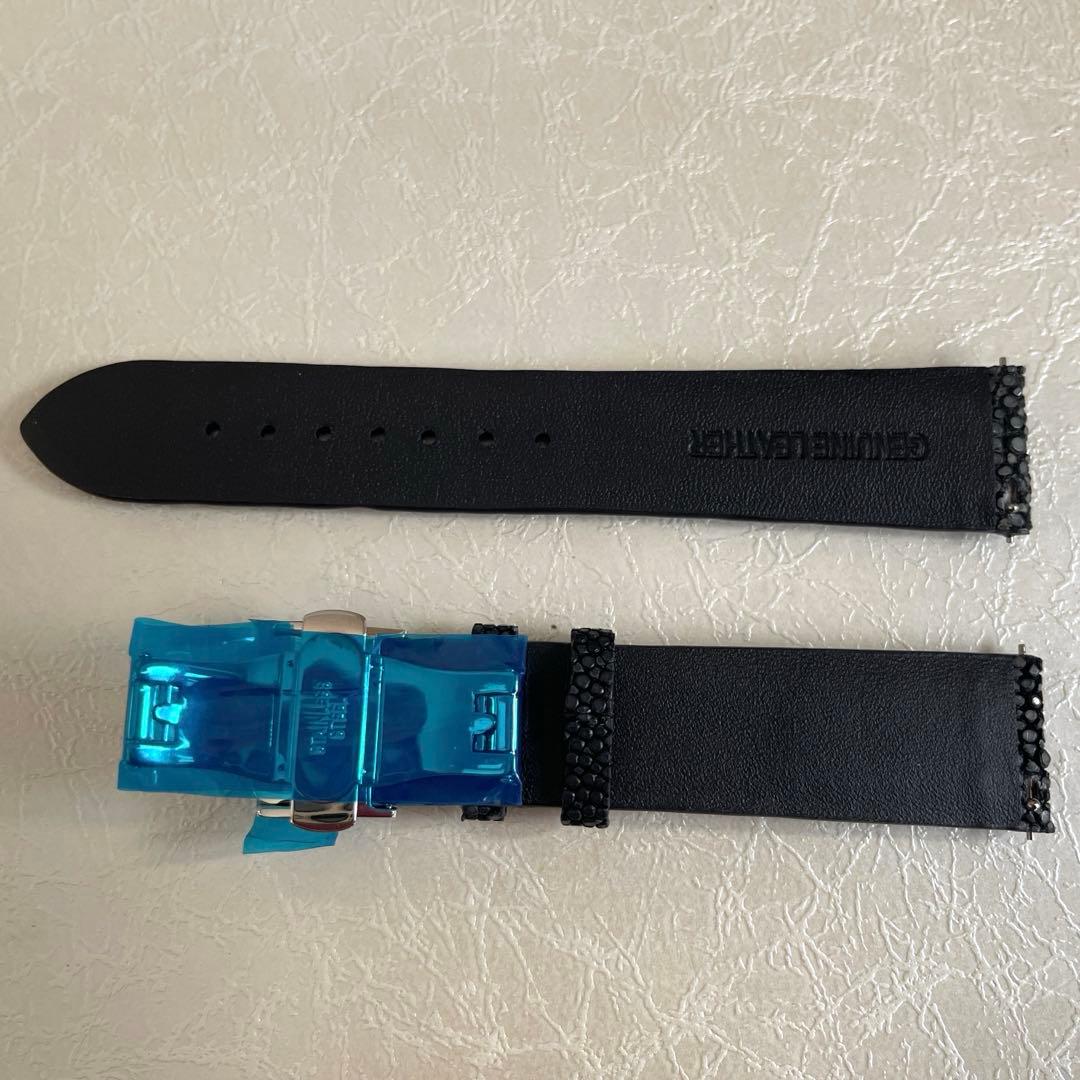 スティングレイ スターマーク　腕時計ベルト ガルーシャ エイ革 天然 Dバックル