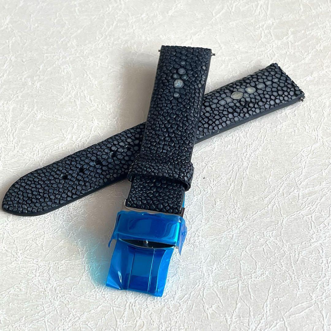 スティングレイ スターマーク　腕時計ベルト ガルーシャ エイ革 天然 Dバックル