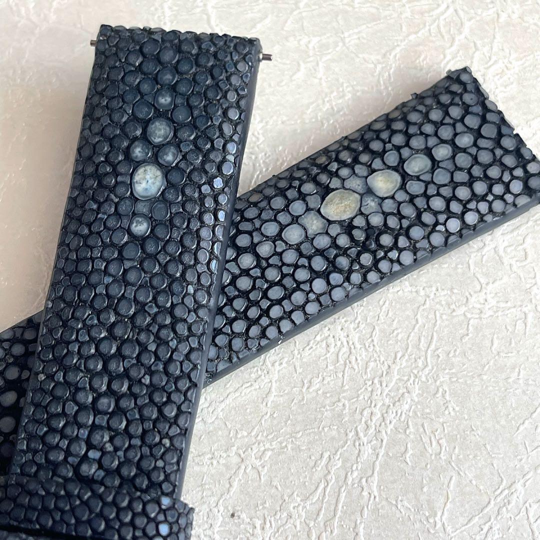 スティングレイ スターマーク　腕時計ベルト ガルーシャ エイ革 天然 Dバックル